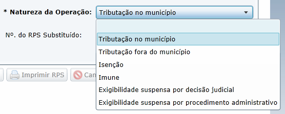 (3) Cód Trib do Município este código define a alíquota para serviços prestados no município. Selecione um para incluir na nota. Se a lista de serviço inicia do número 1. ao 9.