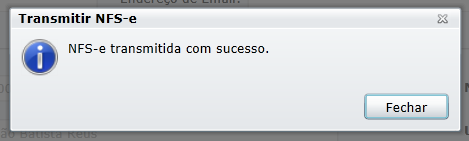 A transmissão é o processo de envio do RPS com todos os dados preenchidos no sistema, para a Prefeitura, que autoriza ou rejeita o uso da nota. A média do tempo de retorno é de 5 à 30 segundos.