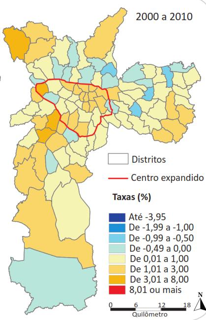 2000 a 2010-0,77% 1,03% Penha: -0,48% V.