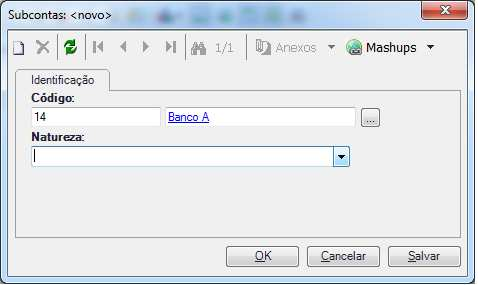 No exemplo acima, após a criação da subconta podemos evidenciar que o saldo da conta Veículos será de 140 conforme citado no exemplo.