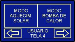 Caso o tipo de aquecimento seja através de bomba de calor, será exibida apenas a temperatura PISCINA. Obs.