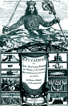 01 (http://cdhi.mala.bc.ca) A ilustração acima está estampada na folha de rosto da obra Leviatã, de Hobbes, publicada em 1651, na Inglaterra.