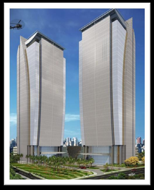 PROJETO CORPORATIVO EZ TOWERS As obras do EZ Towers, iniciadas em 2012, seguem seu cronograma conforme o planejado.