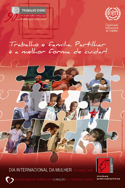 8 Março Dia Internacional da Mulher Trabalho e família. Partilhar é a melhor forma de cuidar!