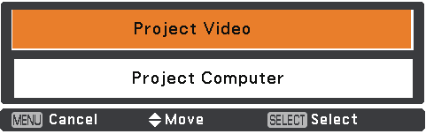 Funcionamento básico 1 2 3 4 5 Ligar o projector Faça as ligações de equipamentos periféricos (computador, videogravador, etc.) antes de ligar o projector.