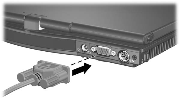 Hardware multimídia Utilização dos recursos de vídeo O computador inclui os seguintes recursos de vídeo: Porta de monitor externo que conecta televisão, monitor ou projetor Conector de saída de