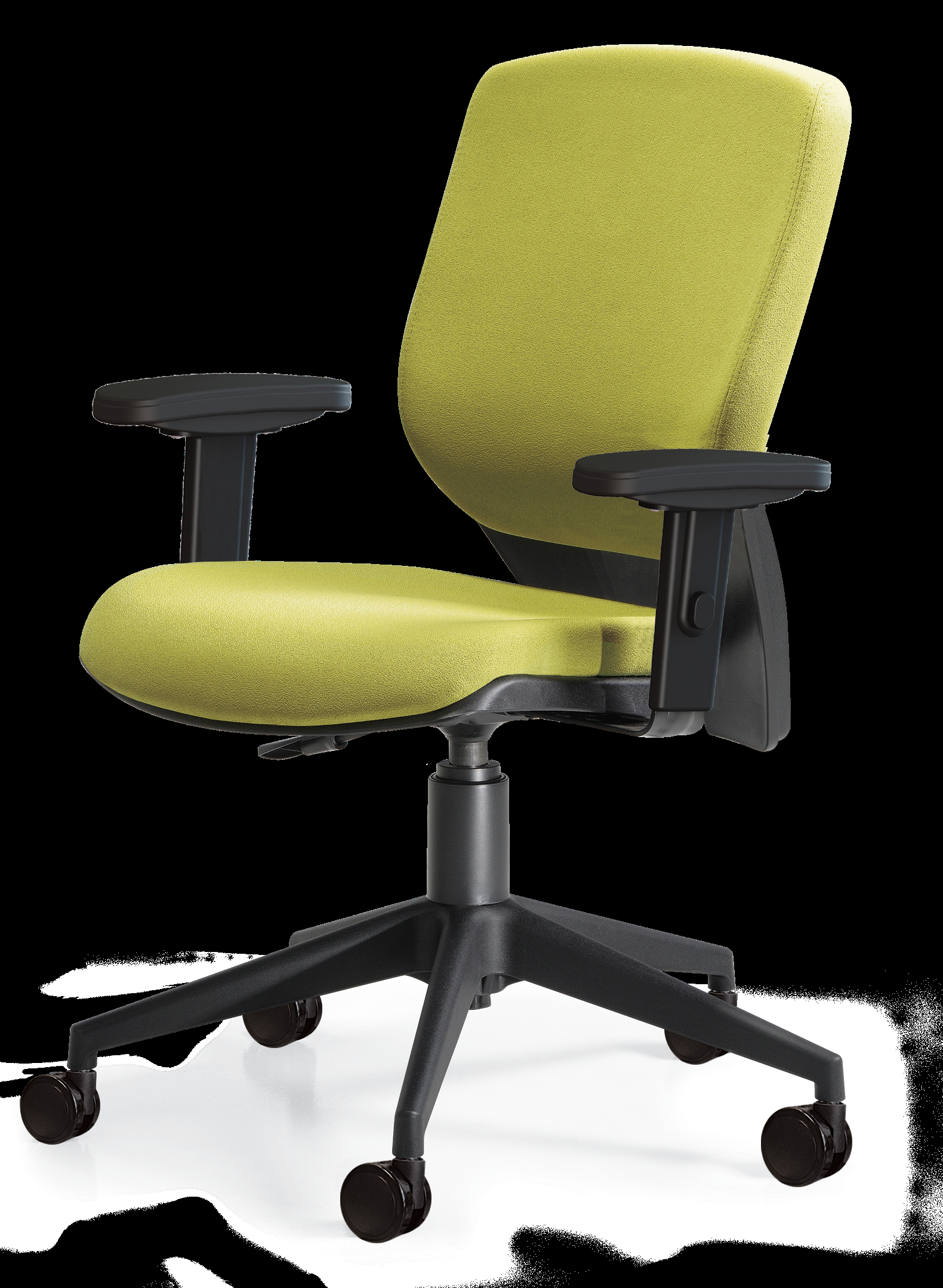 403i Cadeira giratória com espaldar médio em tecido ou símile couro (assento e