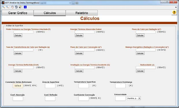 5.3 Modo de Funcionamento 63 Onde: ε - Emissividade α - Coeficiente de Absorção ρ - Coeficiente de Reflexão h [W/m 2 K] - Coeficiente de Convecção A [m] - Área σ = 5,67 10 8 [W/m 2 K 4 ] - Constante