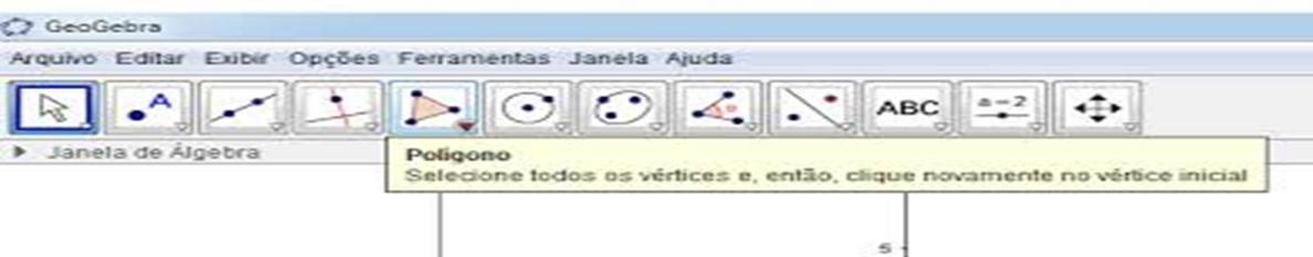 Figura 3 Barra de menu do aplicativo GeoGebra. 4.