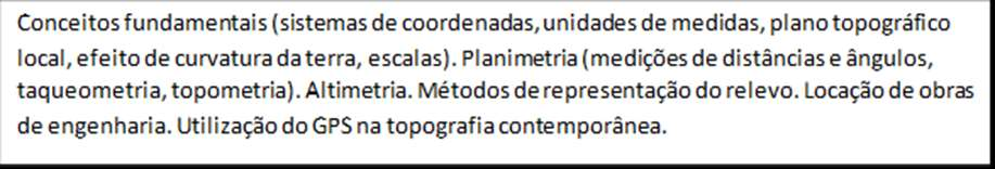 DISCIPLINA: TOPOGRAFIA DISCIPLINA: ESTÁTICA III Resolução de estruturas hiperestáticas planas submetidas a cargas utilizando o processo dos deslocamentos, estruturas submetidas a recalque nos apoios,