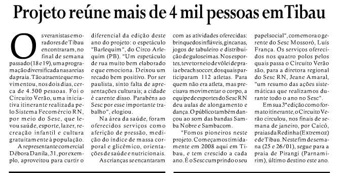 VEÍCULO: GAZETA DO OESTE DATA: 23.01.