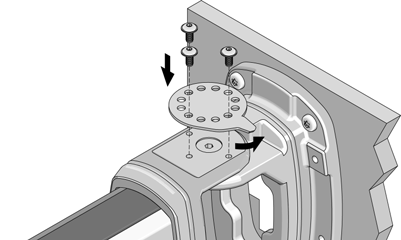 opção de ajuste do ângulo de giro em até estágios; acesso facilitado mesmo com o sistema montado