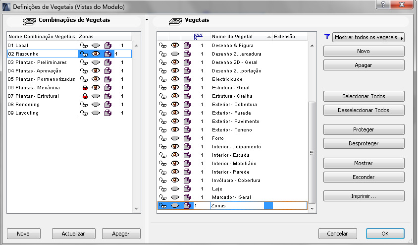 Desabilite o layer Zonas clicando