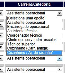 data de transição para a carreira de