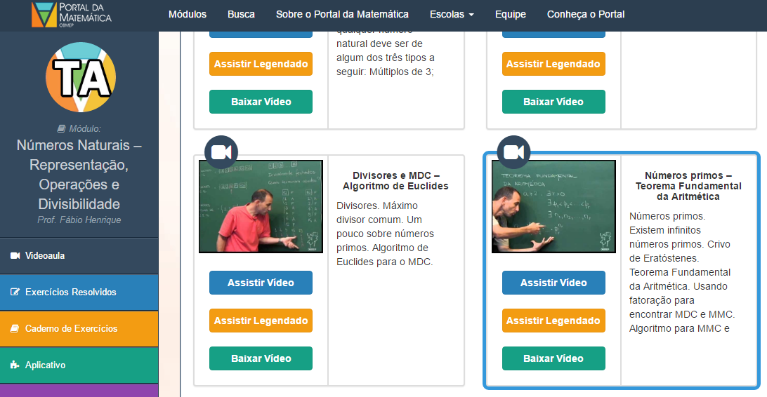 Crivo de Eratóstenes 5 http://matematica.