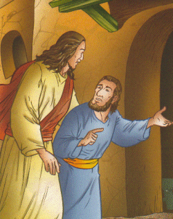 Jesus na casa de Zaqueu (Lucas 19,1-10) E desceu ele a toda pressa, e recebeu-o gostoso.