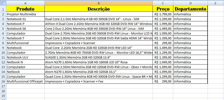 Preencha o Intervalo da lista com Geral. 16. Preencha o intervalo de critérios clicando na aba da planilha Critérios e selecionando as células A1 e A2. 17.