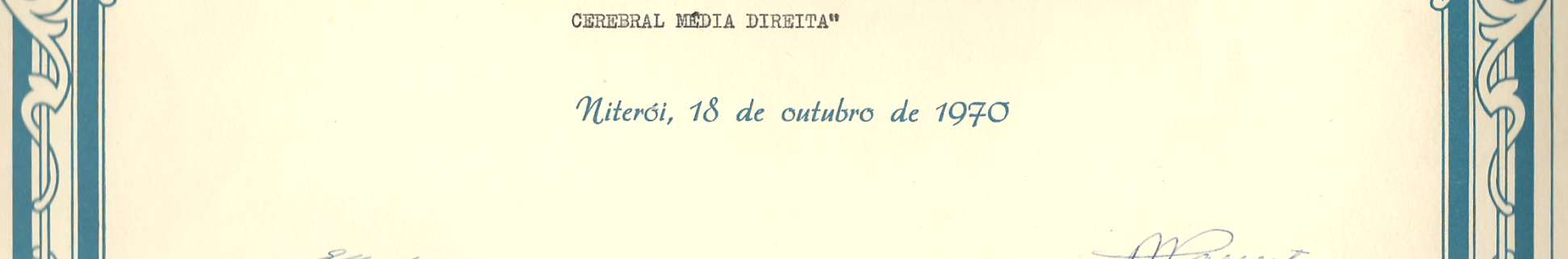 1970:Certificado -XI Congresso Médico