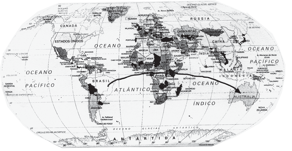 7 11) Produção de texto Imagine se você fosse passar alguns dias numa tribo de aborígenes, indígenas da Austrália; a terra dos cangurus, coalas e ornitorrincos.