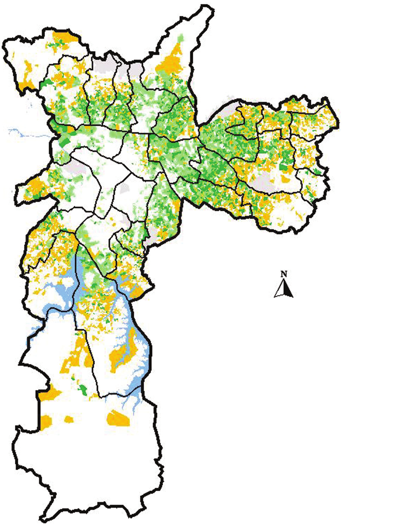 CEM-1-a -17-Sul 5/1/04 4:58 PM Page 15 MAPA 4 Grupos de baixa e média vulnerabilidade social. Município de São Paulo, 2000.