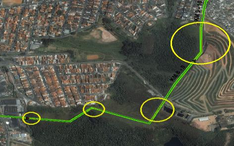 queda de blocos: nesse mapa foram identificadas as áreas abertas com pouca ou nenhuma cobertura vegetal que possuam exposição de maciços rochosos ou blocos de rocha com