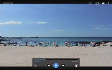 Mídia Vídeo Use essa aplicação para reproduzir vídeos. Toque em Vídeo na Tela de aplicações. Alguns formatos de arquivo não são suportados dependendo do software instalado no aparelho.
