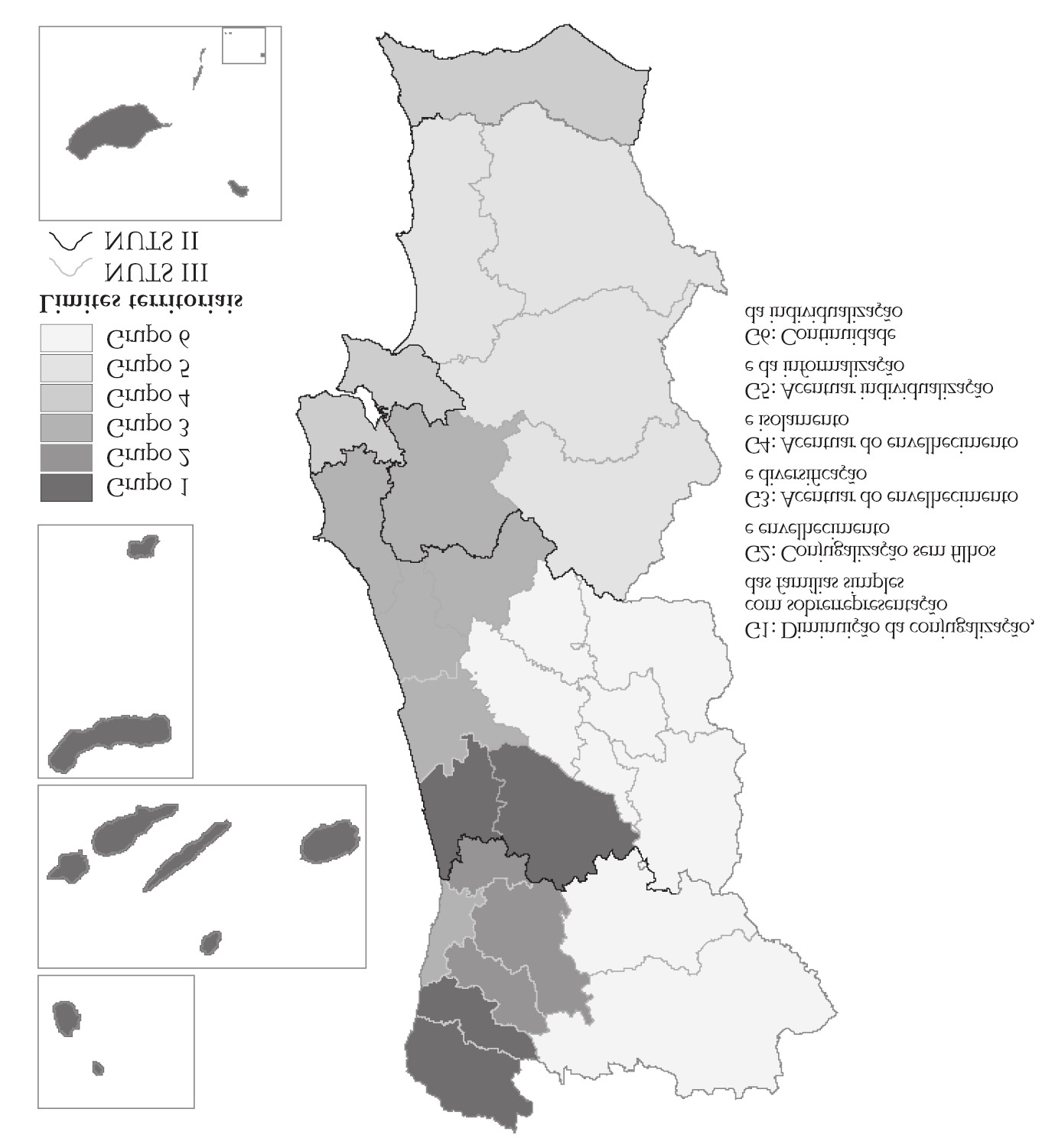 Dinâmicas regionais de mudança nas famílias (1991-2011) Mapa 3.