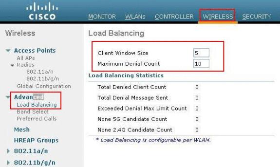 Load Balancing StatisticsTotal Denial Client Count - Total number of clients denied. Total Denial Messages Sent - Total number of denial messages sent.