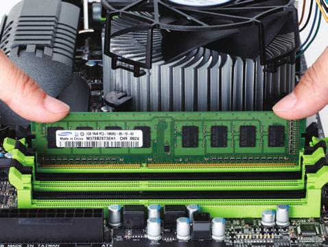 Marca DDR3 DIMM Um módulo de memória DDR3 possui uma marca de forma que só pode ser encaixado em uma posição.