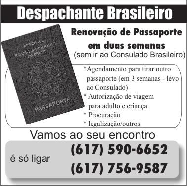 20 Studio em Aluga-se um studio, todo independente. $750.00, utilidades não estão incluídas. Preferência não fumantes. (617) 625-0247 ou (617) 806-6680. #E Aluga-se quarto. $450.00, tudo incluído.