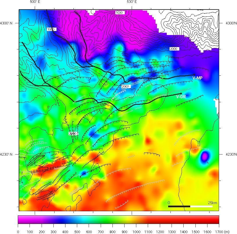 Figura 11: mapa de isópacas do