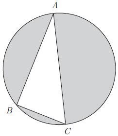 13. Na figura, sabe-se que: O é o centro da circunferência; [AB] e [BC] são cordas geometricamente iguais; D é o ponto de interseção do diâmetro [EB] com a corda [AC].