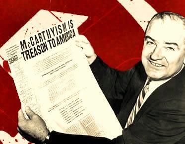 Macarthismo Em 1950, o senador Joseph McCarthy assumiu a liderança do Comitê de Atividades Antiamericanas, criado para identificar e punir pessoas suspeitas de envolvimento com o comunismo.