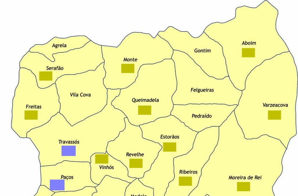 No 3º ciclo, as EB 2,3 de Revelhe, EB 2,3 de Silvares e a Escola Secundária atingem números de transições semelhantes, sendo apenas ultrapassadas pela EB 2,3 Prof. Carlos Teixeira.