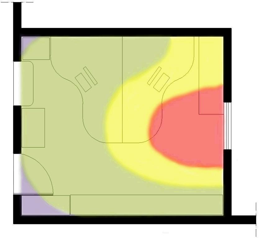 vista que existe uma predominância de faixa de luz correspondente a 400~600 lx (ver Figura 6). A faixa compreendida acima de 600 lx dispensa o acionamento de lâmpadas próximas a ela.