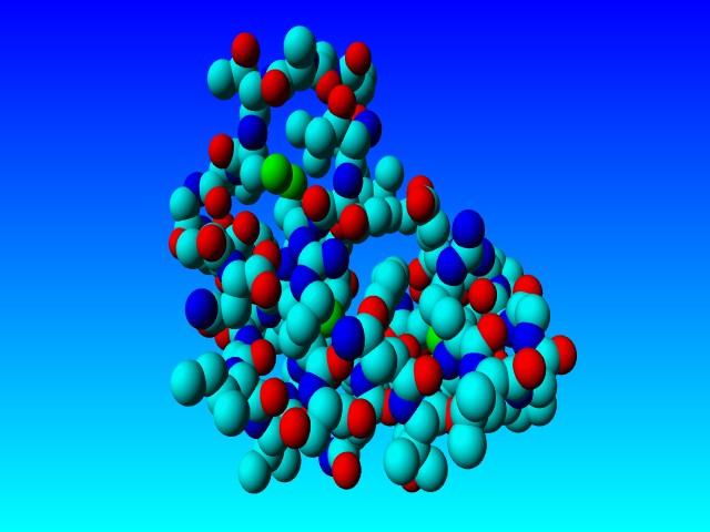 F1 = Raios de Van der Waals de todos os átomos (no inglês Ball) F2 = Modelo