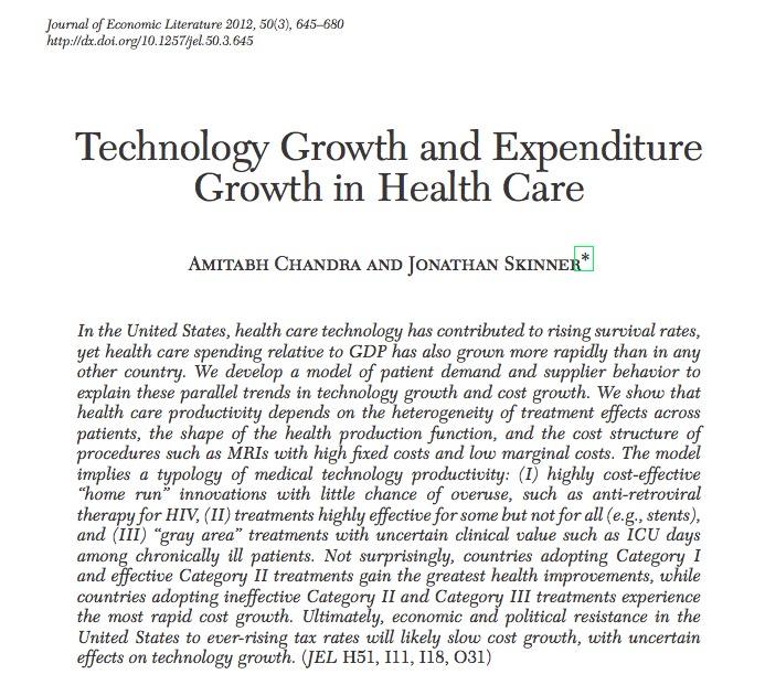 Published in Journal of Economic Literature 2012: http://www.
