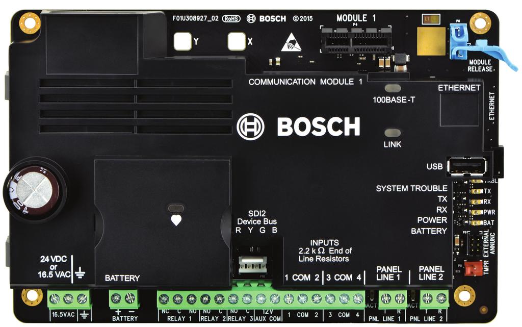 Sistemas de Alarmes de Intrsão B465 Comnicador niversal de das vias B465 Comnicador niversal de das vias www.la.boschsecrity.