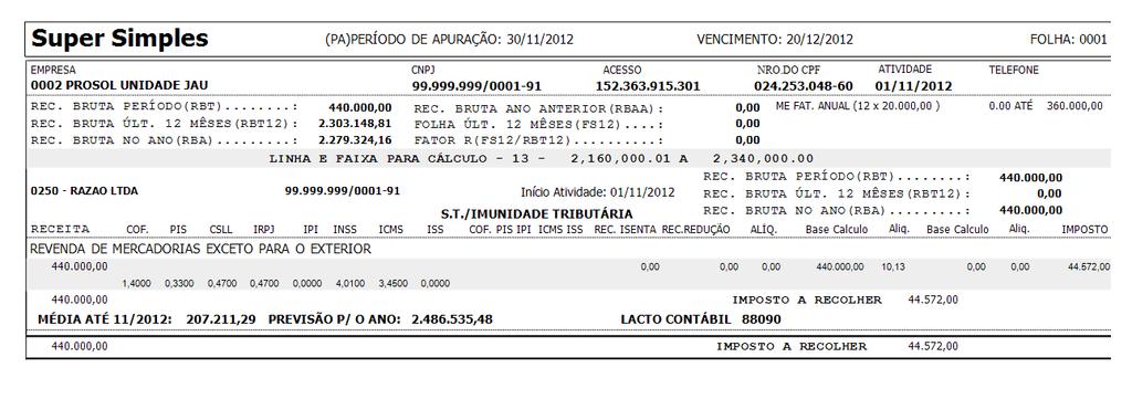 Tela Relatório PGDAS-D Acesse Relatório