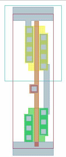 O inversor CMOS N Well V DD PMOS 2λ Contactos