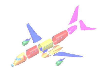 Aeronave Embraer / Principais Componentes Asas Fuselagem Traseira Empenagens Valor percentual do componente em relação a aeronave Fuselagem Central I Fuselagem Central II Fuselagem