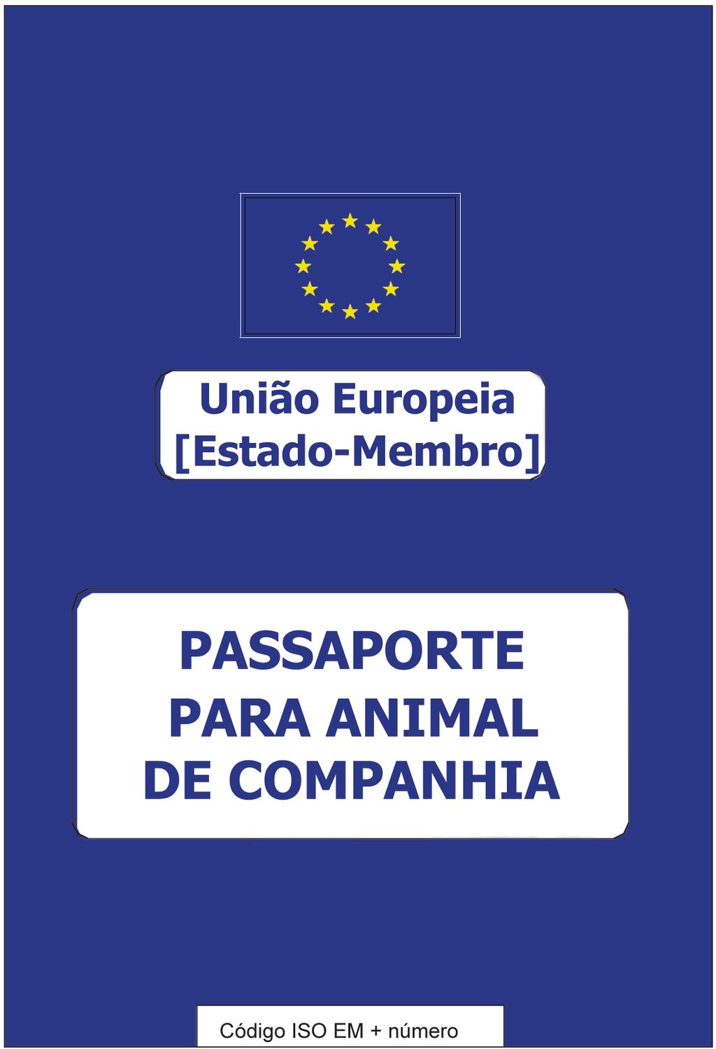 L 312/3 ANEXO I Modelo de passaporte aplicável à circulação das espécies de animais de