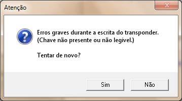 MENSAGENS DE ERRO OU SINALIZAÇÃO QUE PODEM APARECER ENQUANTO UTILIZAR O PROGRAMA.