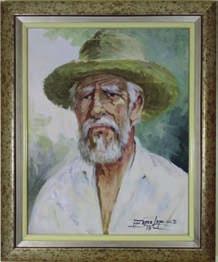 1 AFONSO LOPES Fortaleza, CE 1918-2000 Portrait Trabalhador rural Ass, cid, dat.