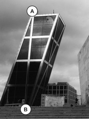 3 Exercícios de Aprofundamento e de Exames Exercício 17. As torres Puerta de Europa são duas torres inclinadas uma contra a outra, construídas numa avenida de Madri, na Espanha.