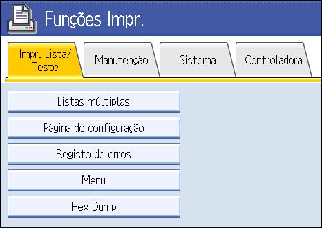 Gerir o Acesso ao Equipamento 3. Prima [Manutenção]. 4. Prima [Menu protegido]. 5.