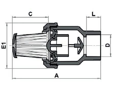 1/4 2 A 115,4 132,7 160,1 189 216,65 C 48 58 68 84 94 E1 61 68 83 96 115 L 18,5 22 26