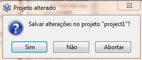 Figura 14 Janela do FPL que aparece após a solicitação de criação de um projeto Em seguida aparecerá a janela com o Editor de Código, onde se escreverão os comandos do primeiro programa como indicado