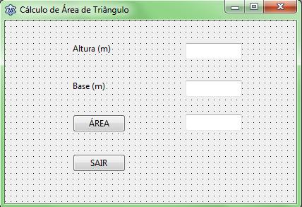 A partir desse ponto, passa-se à montagem da interface com o usuário, fazendo-se inclusões de componentes ou objetos no formulário,