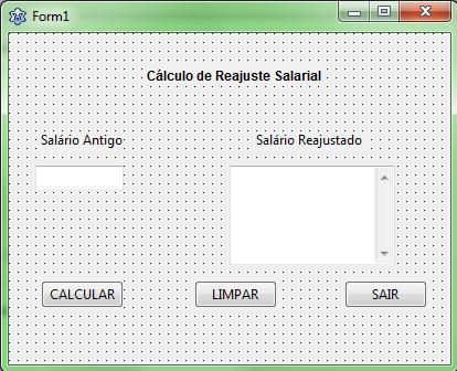 Aplicação dos componentes: Label, Edit, Button,